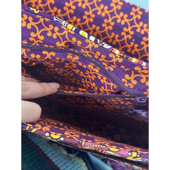 Vera Bradley Retired Safari Sunset Attache Shoulder Messenger Bag - Picture 7 of 9